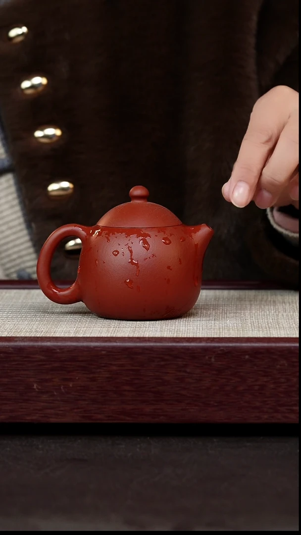 茶杯紫砂朱泥龙蛋