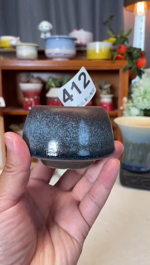 瓷片412知木小芳花盆