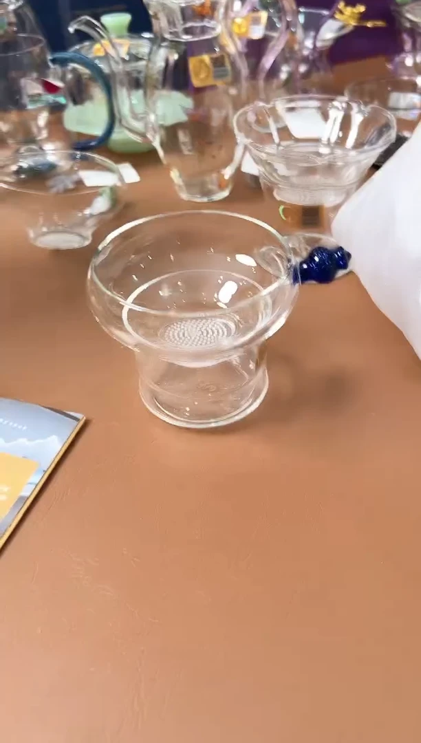 禾器 宝蓝金奉珠茶漏