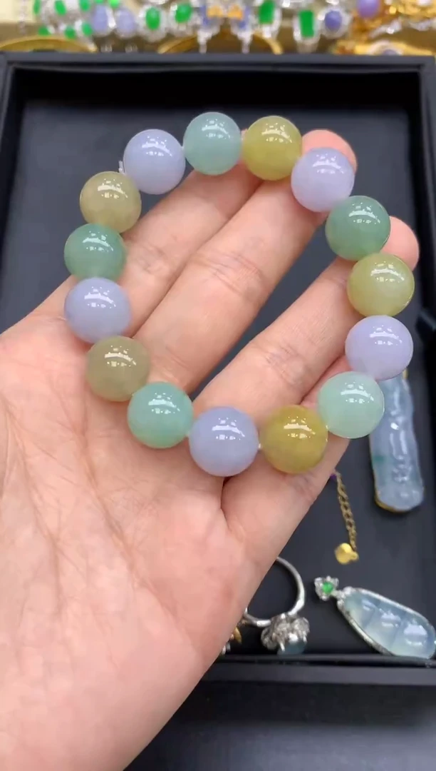 未镶嵌手串翡翠575-中国好珍宝