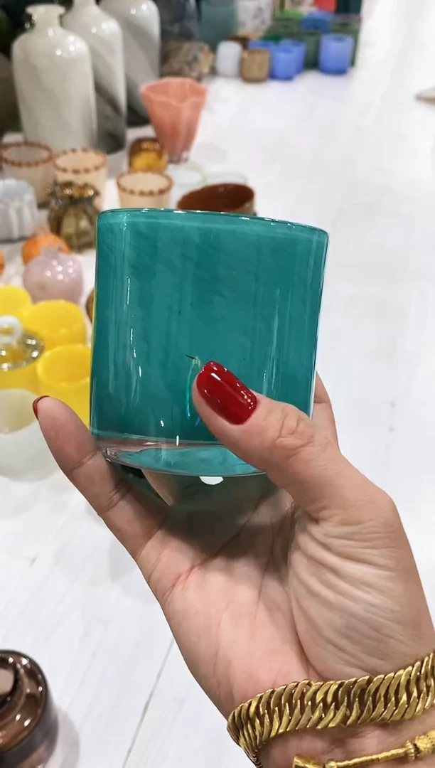 慕忆家手作琉璃花瓶微瑕