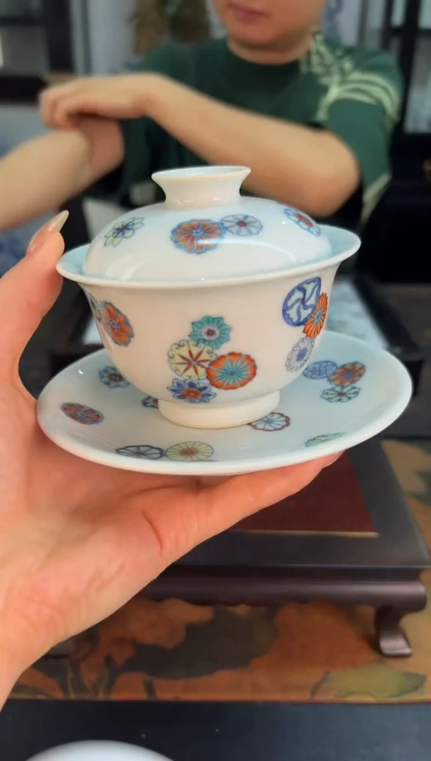 瓷片 涂杏花