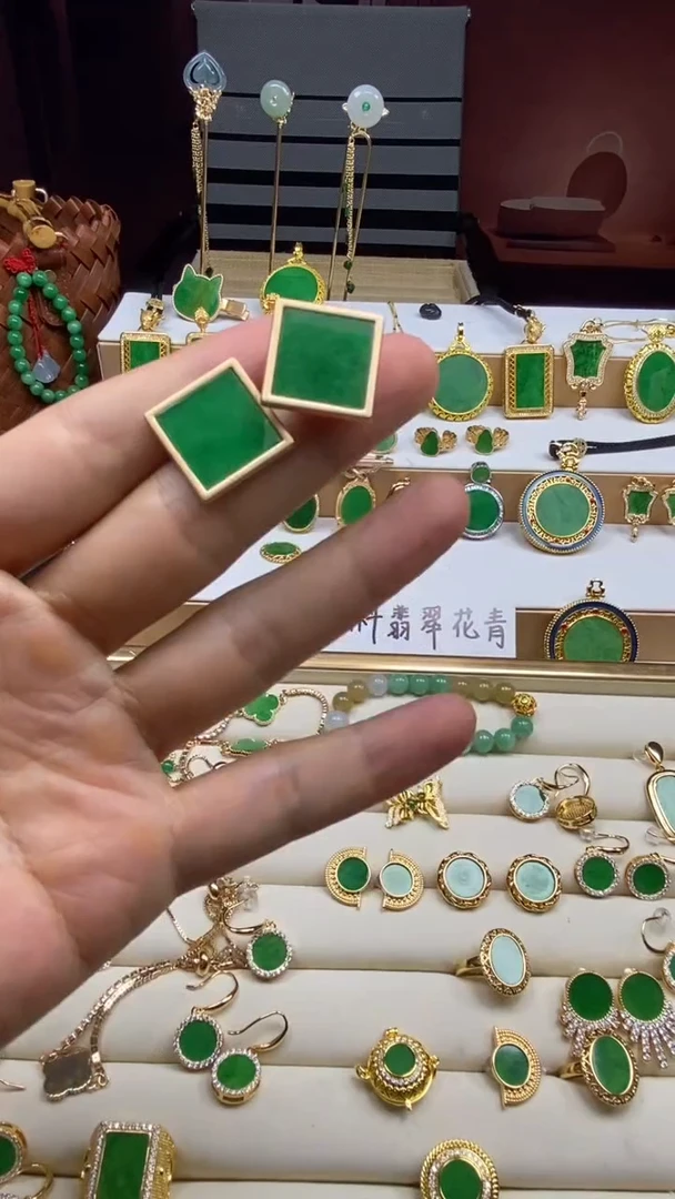 铁合金琉璃925银耳钉