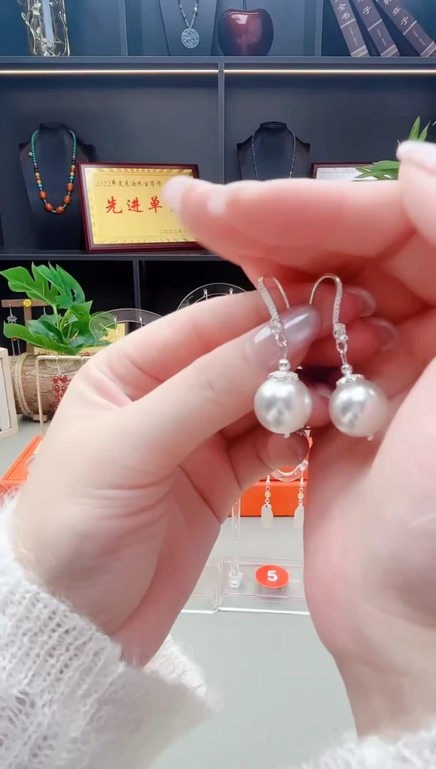 耳饰拼合珍珠（马贝珠）未镶嵌239