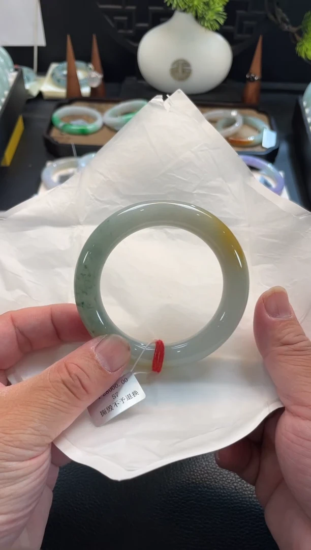 未镶嵌手镯翡翠109号链接  57圆条