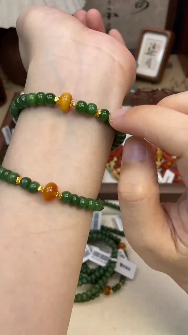 手饰和田玉银S925镶嵌287