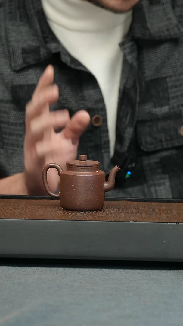 【闪购商品】紫砂茶壶五堂 高身执壶-时大彬制