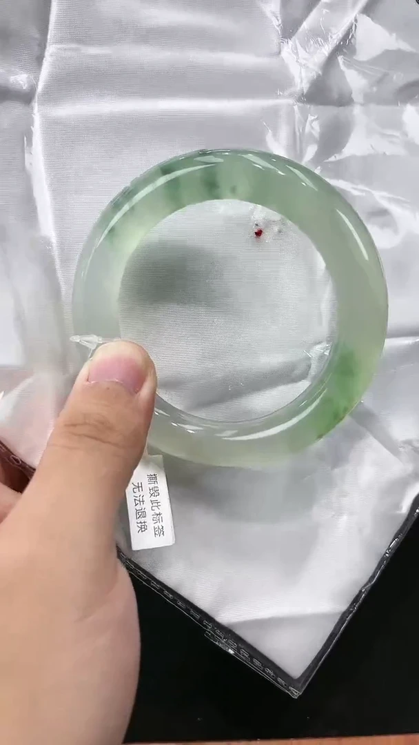 【闪购商品】砖雕s57 冰飘花圆条手镯 圈口53-61