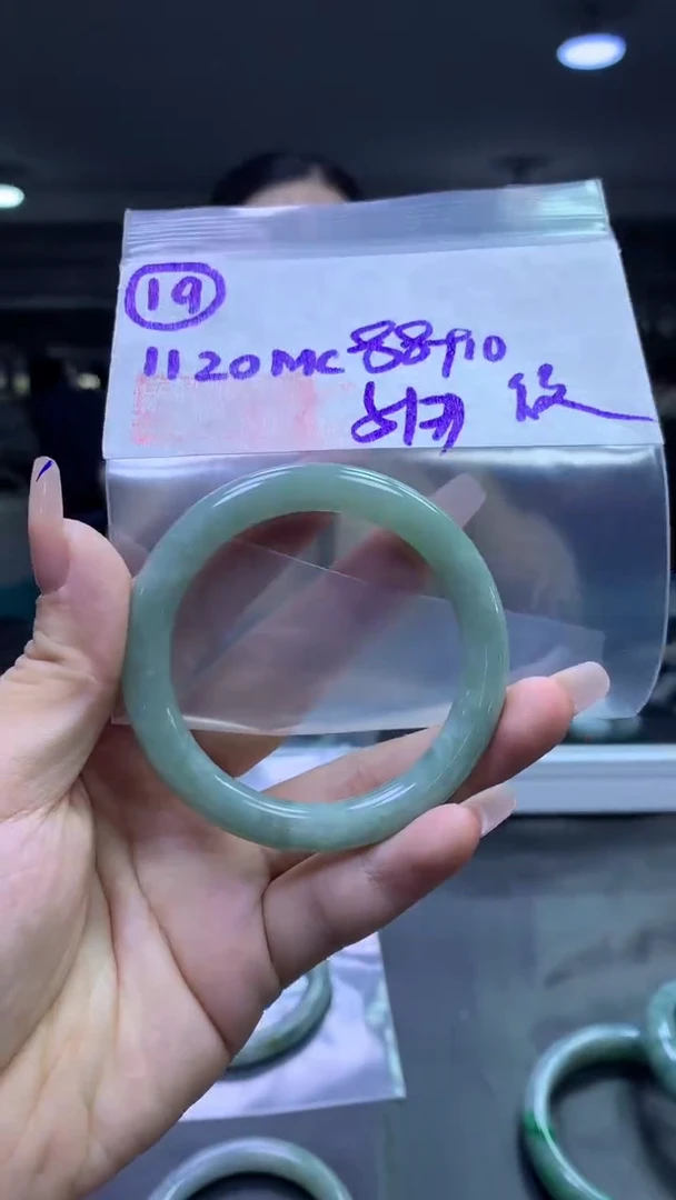 未镶嵌定制翡翠19圆条纹51+88元+拍一发一