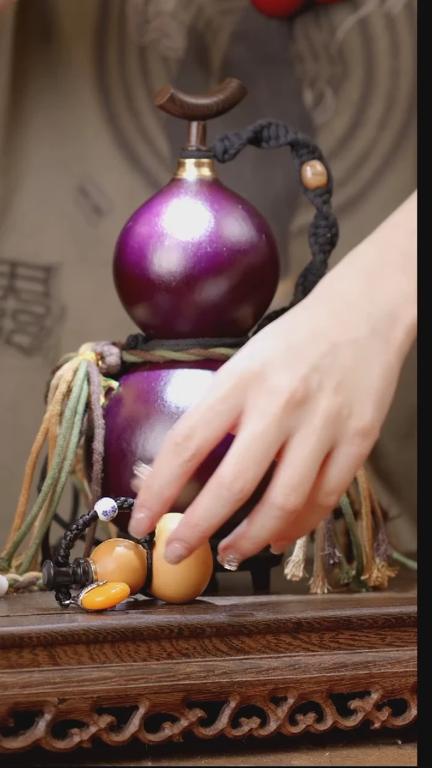 236号精品天然大漆酒葫芦一物一拍~