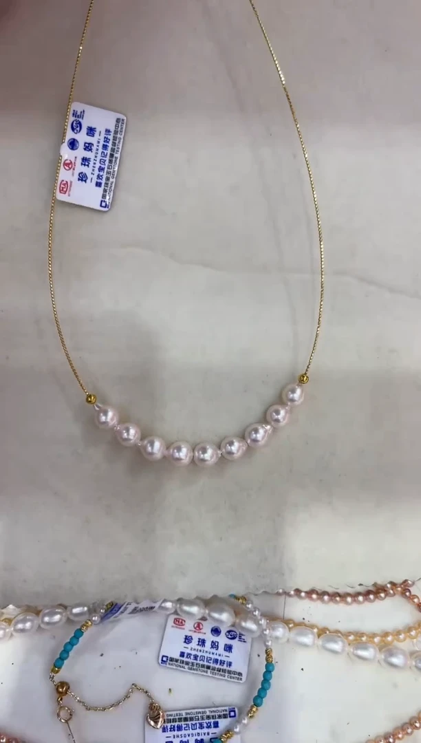 海水珍珠银S925镶嵌颈饰清货