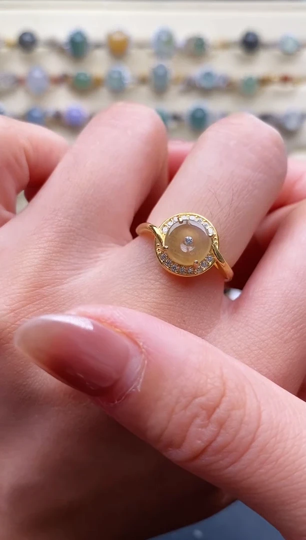 翡翠戒指银S925镶嵌111111111+4