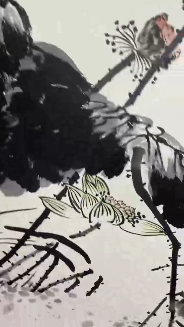 国画荷塘雅韵八尺