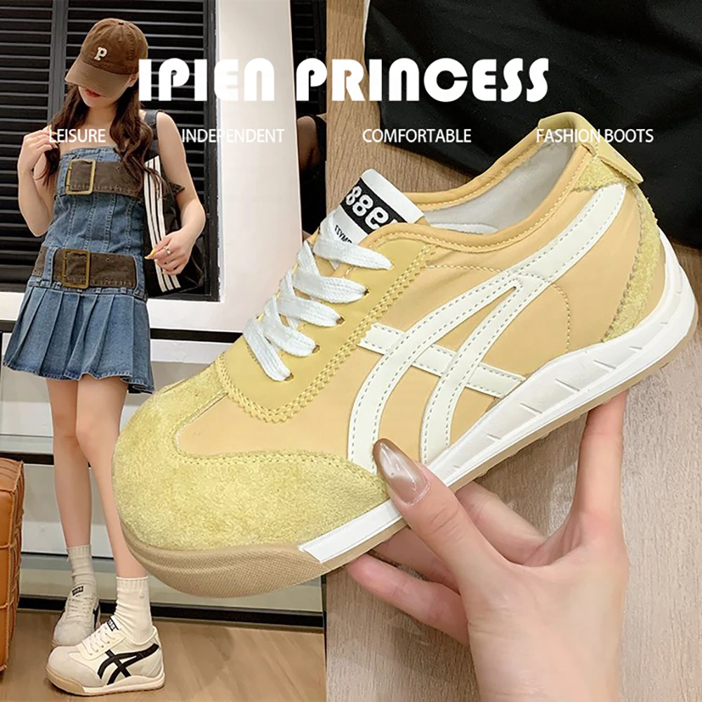 网红女款透气时尚丑萌圆头大头鞋2025春夏款百搭厚底增高德训鞋女