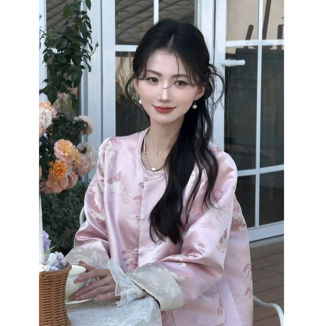 YANG GZ【如沐春风】新中式提花小香短外套女 GZ5151SJ601067