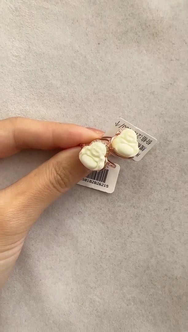 【闪购商品】琥珀裸石银S925镶嵌10210004-戒指  多样性发一个