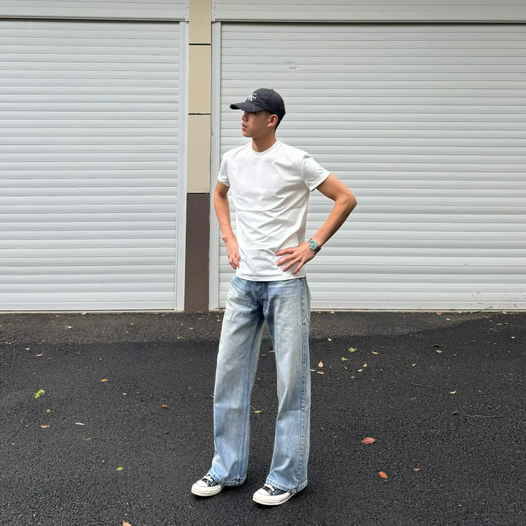 Carefree美式新款春夏季正肩索罗娜运动户外健身弹力修身圆领T恤