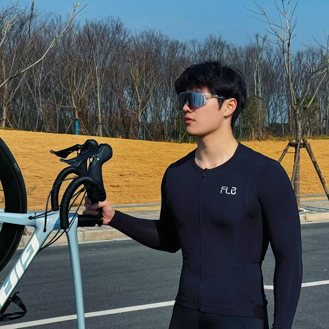 FLB春夏季骑行服速干骑行装备长袖男款公路山地自行车装备