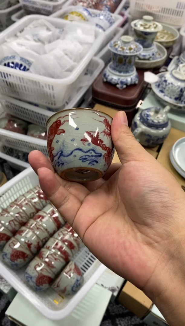 陶瓷老陶泥工艺茶具容量约50