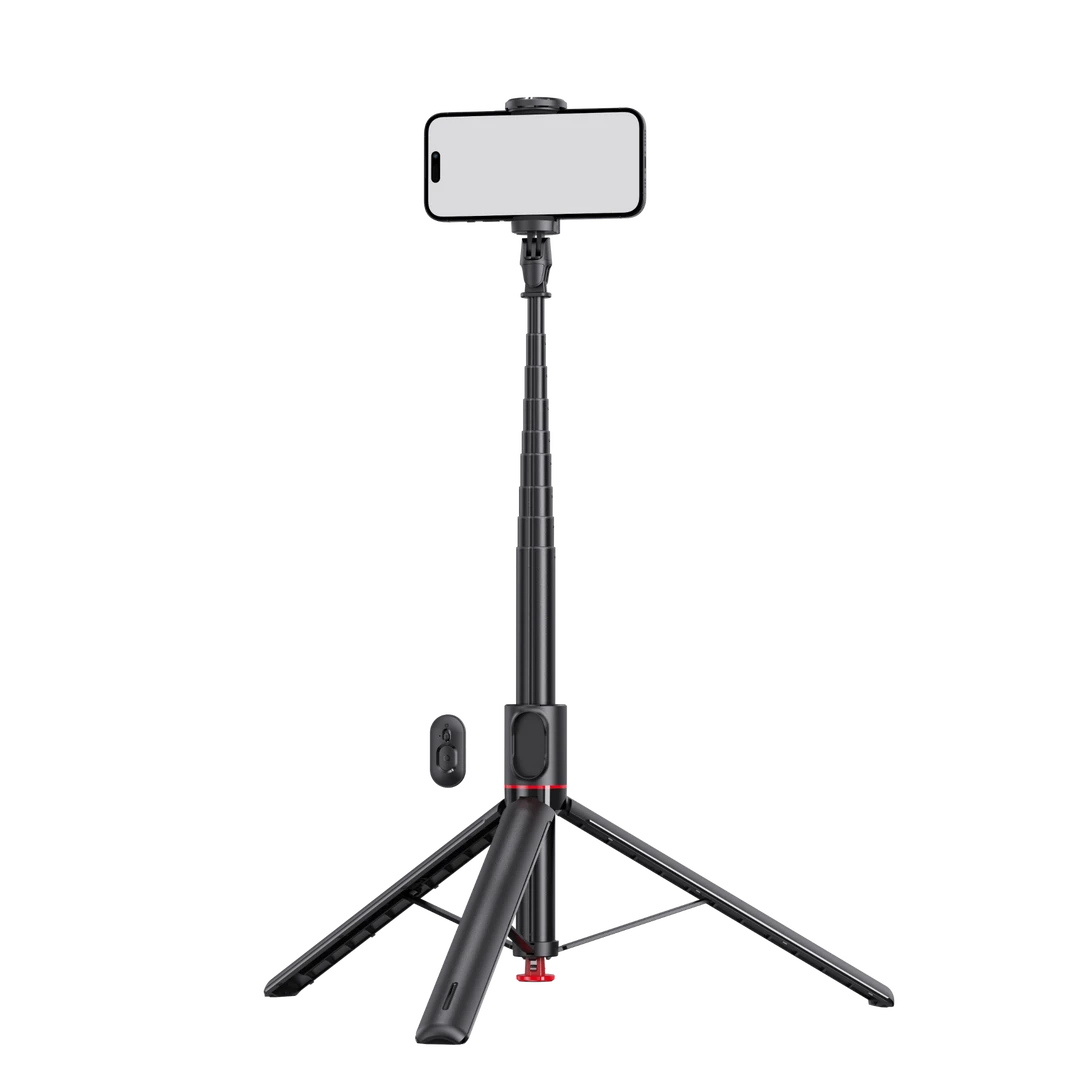 1.77米一体式跳跳杆自动弹开三脚架磁吸遥控三脚架自拍杆