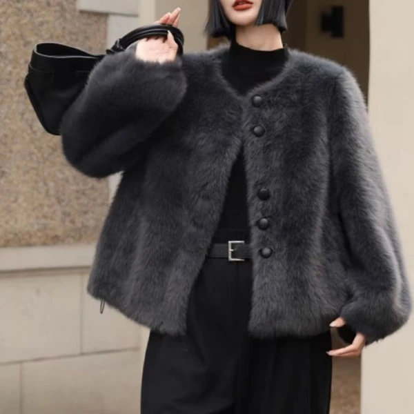 2025新款小香风气质女装时尚加厚外套