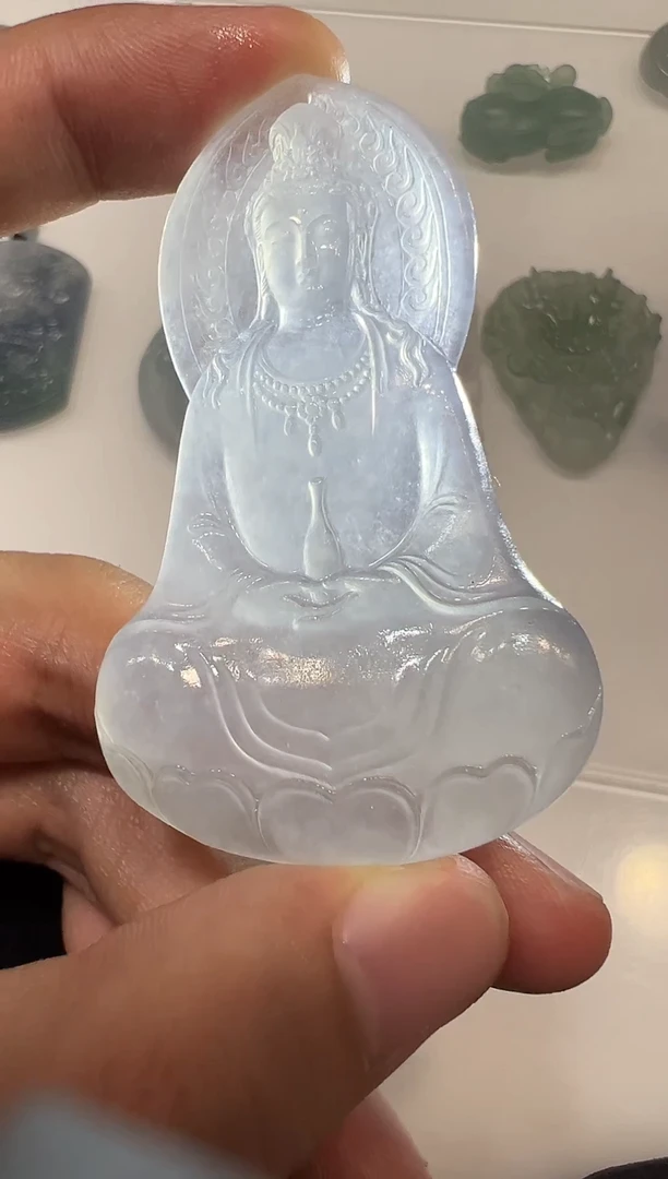 未镶嵌定制翡翠观音