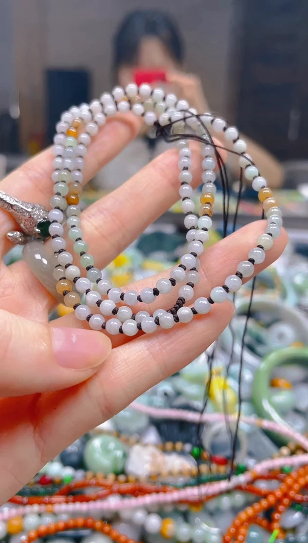 翡翠未镶嵌颈饰3MM/Q/翡翠A货一图一物