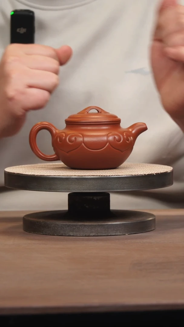 【闪购商品】紫砂茶壶朱泥仿古如意