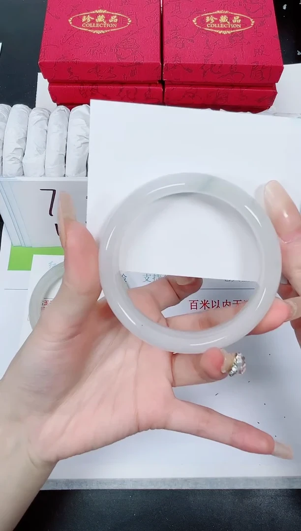 【闪购商品】石英质玉手镯合金K294-58.5