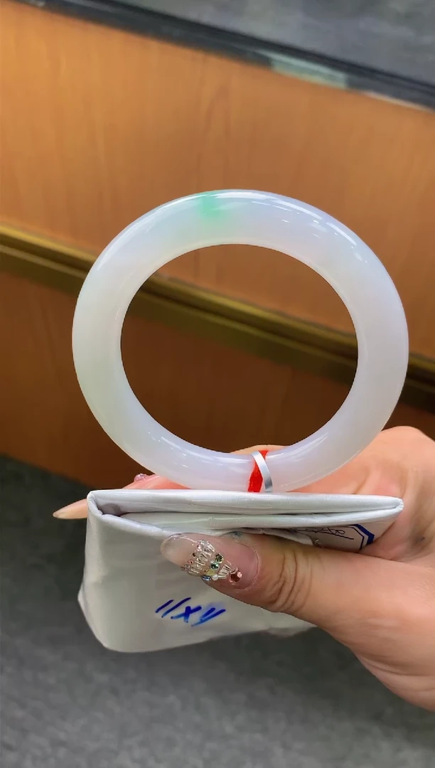 未镶嵌手镯翡翠-F148-圆条56.9