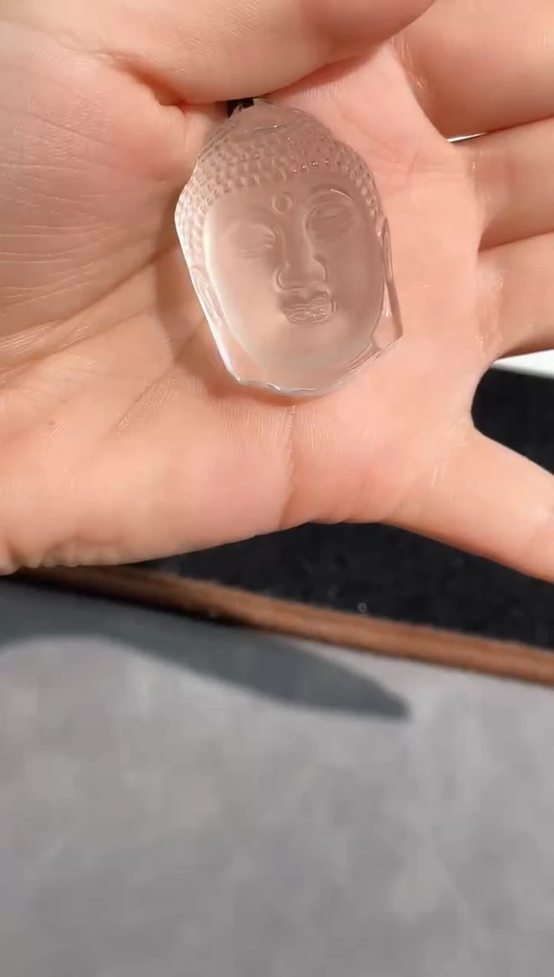 【闪购商品】未镶嵌颈饰水晶白水晶佛头吊坠