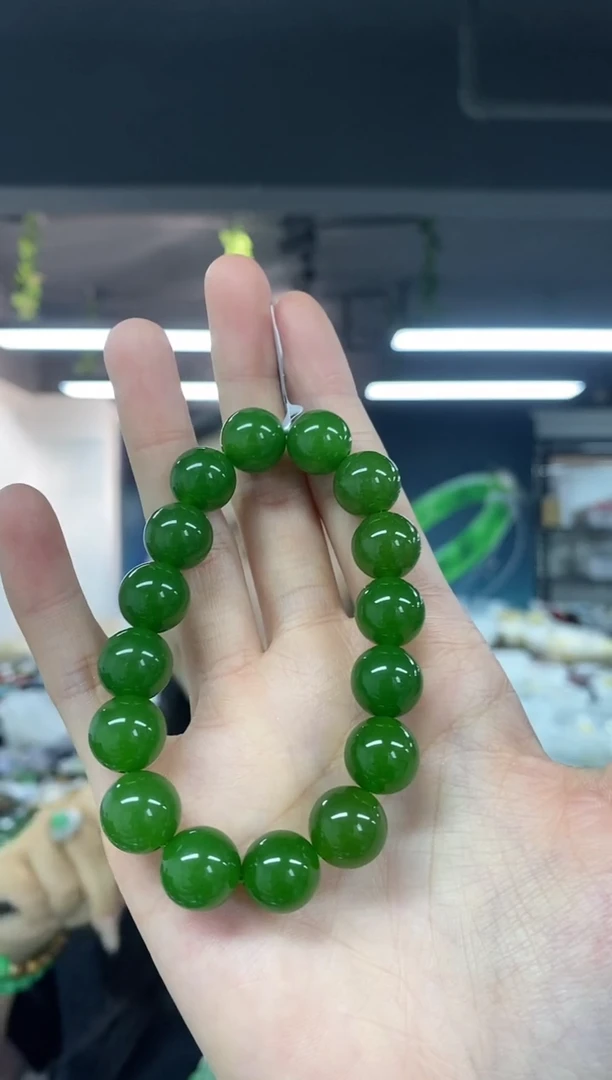 未镶嵌手串和田玉多样性发其一颜色微差