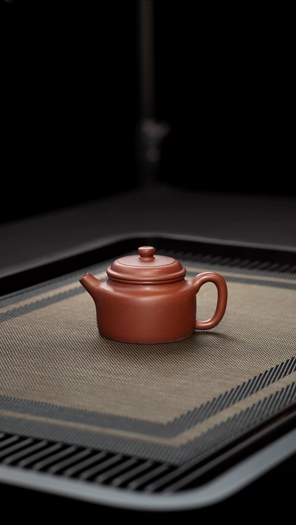 茶壶紫砂半手工紫泥小德钟100cc