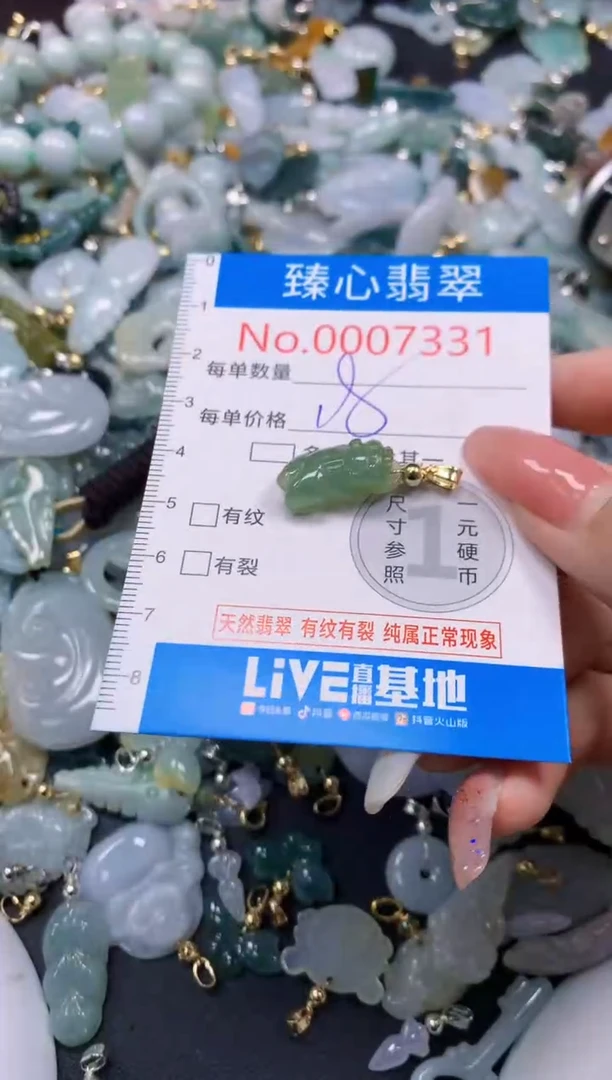 翡翠未镶嵌颈饰7331