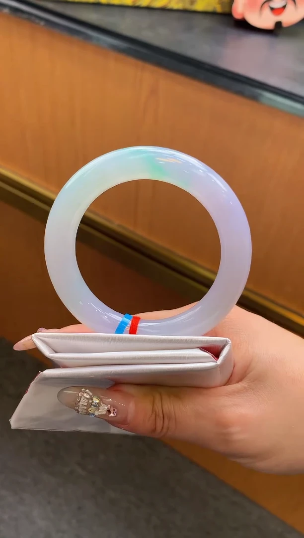 未镶嵌手镯翡翠-F68-圆条56.2