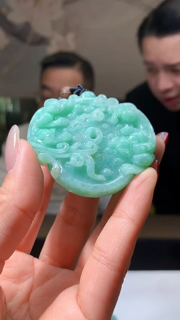 【闪购商品】定制翡翠未镶嵌1044hm-货挂件(赠珠链）30