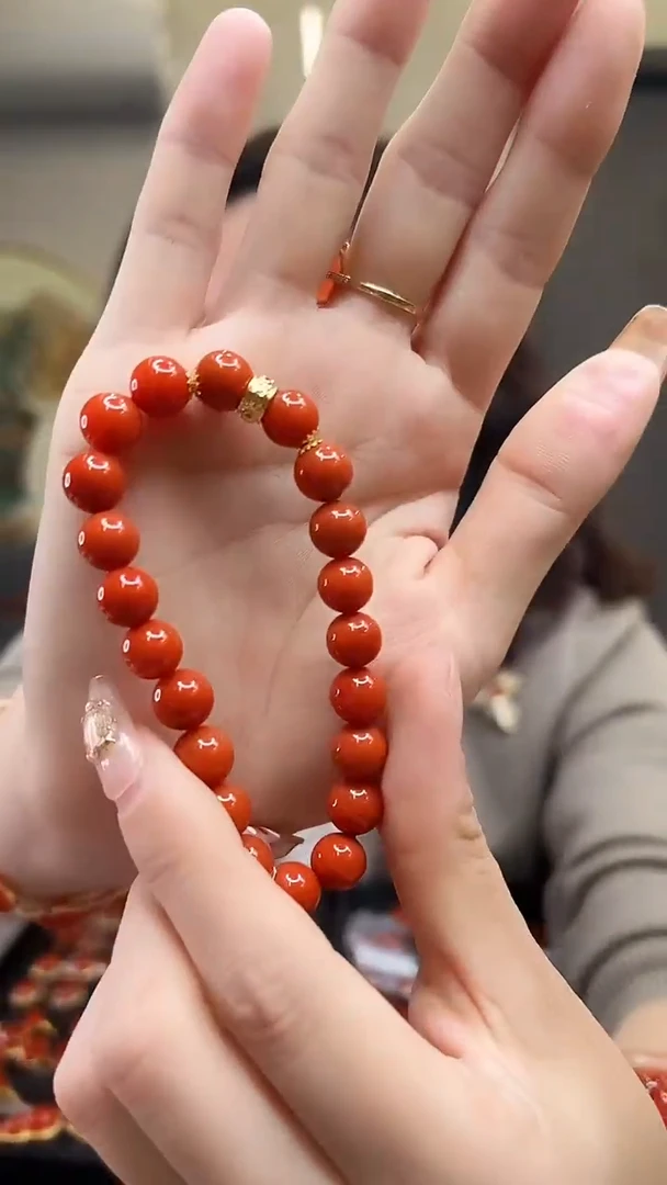 【闪购商品】南红玛瑙圆珠手串未镶嵌9mm/BYK
