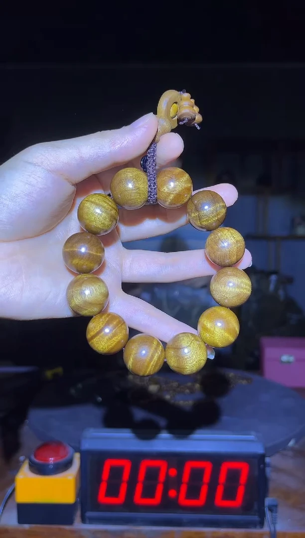 金丝楠枯木料2.0手串