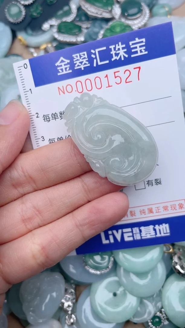 翡翠未镶嵌颈饰1527