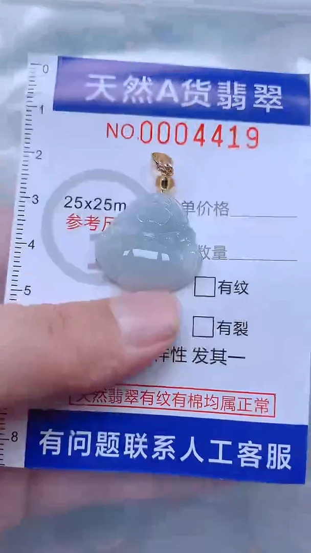 翡翠未镶嵌吊坠(不含链)1