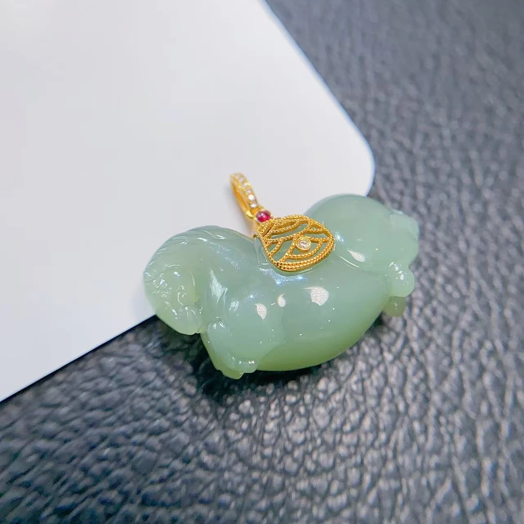 和田玉吊坠MJX1105-18多样性发货