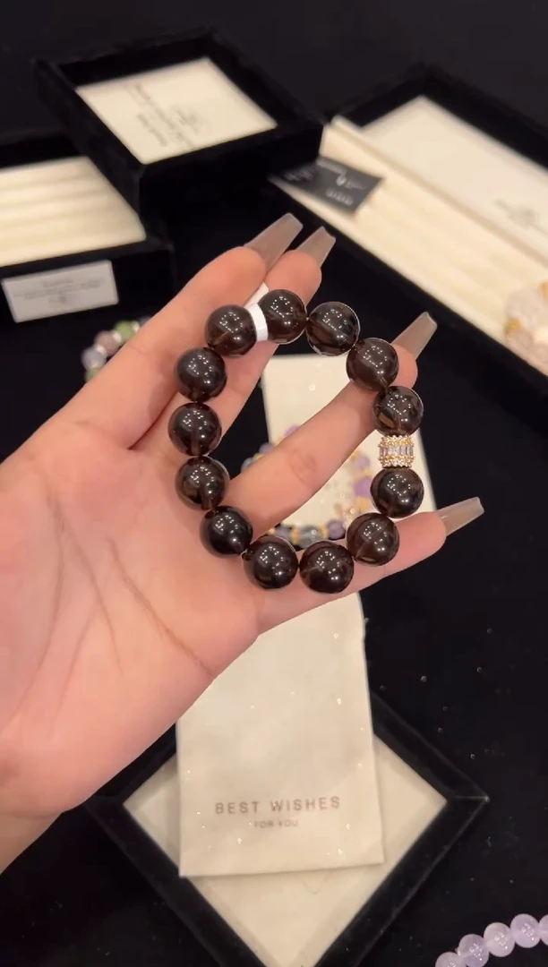 【闪购商品】水晶手链合金茶水晶手链x1440