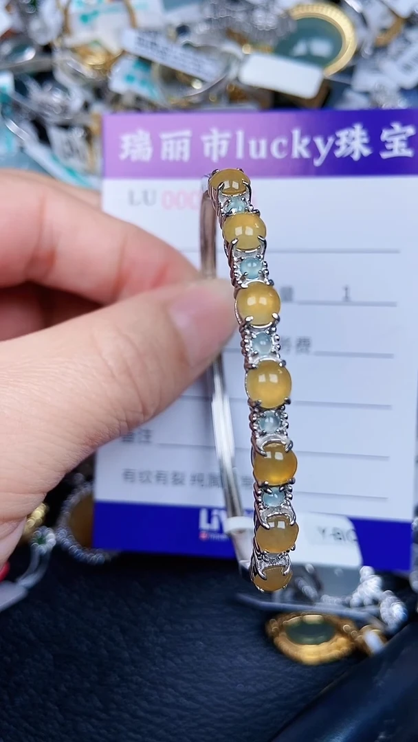 颈饰银S925镶嵌翡翠2216