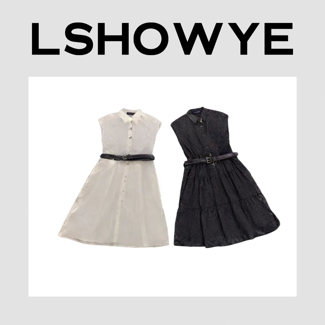 LSHOWYE｜提花腰带连衣裙 ghb1005