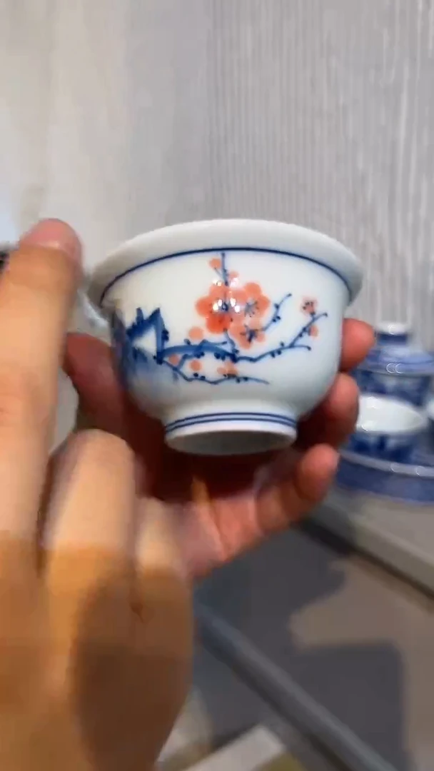 景德镇高温瓷梅花压手