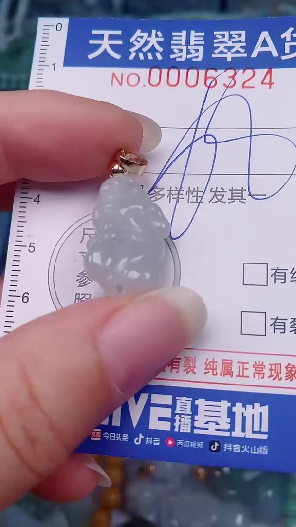 翡翠未镶嵌颈饰00006324