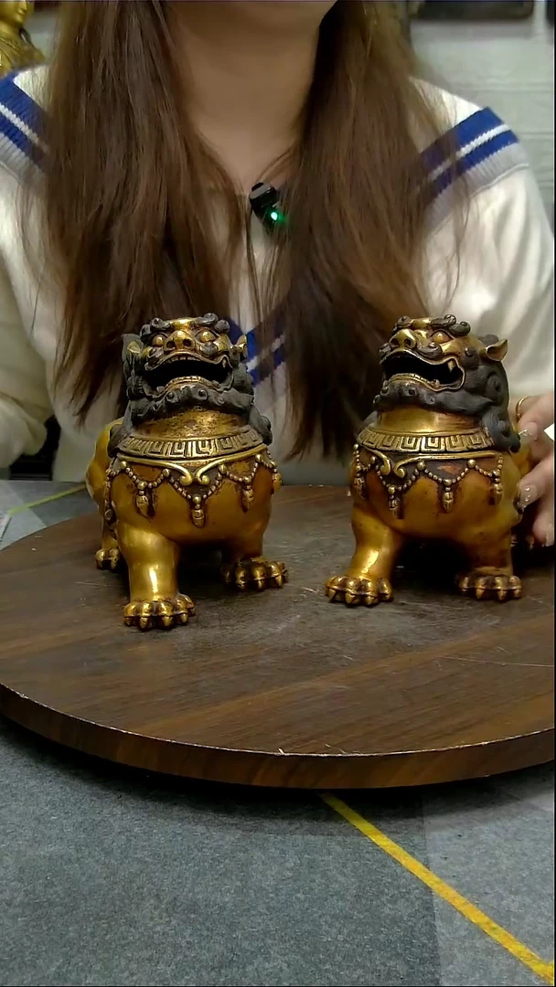 【闪购商品】狮子炉铜像造像收藏造像