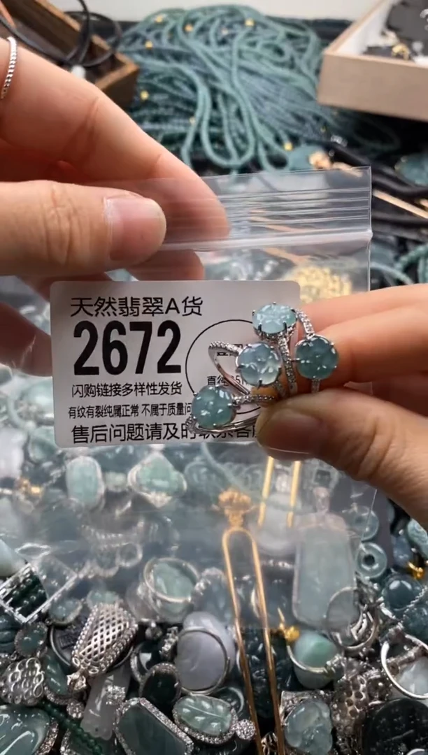 【闪购商品】翡翠颈饰未镶嵌多样性发其一2672