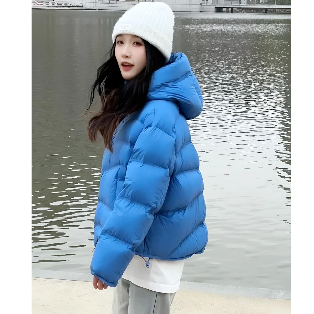 TT95白鹅绒冬季泡芙新款连帽羽绒服y5