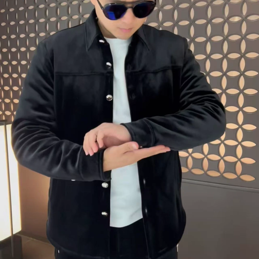 25499男士新款休闲时尚百搭薄棉外套